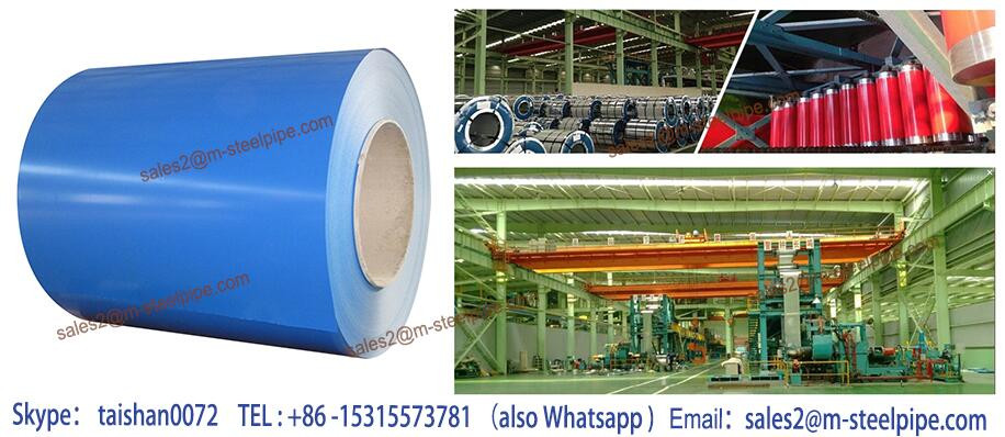 China PPGI Prepainted galvanized steel sheet coils roofing material corrugated color steel plate