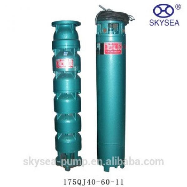 QJ 4&quot;Borehole Pump Rated Flow 3 Tons Stainless Steel Deep Well Submersible Pump #1 image