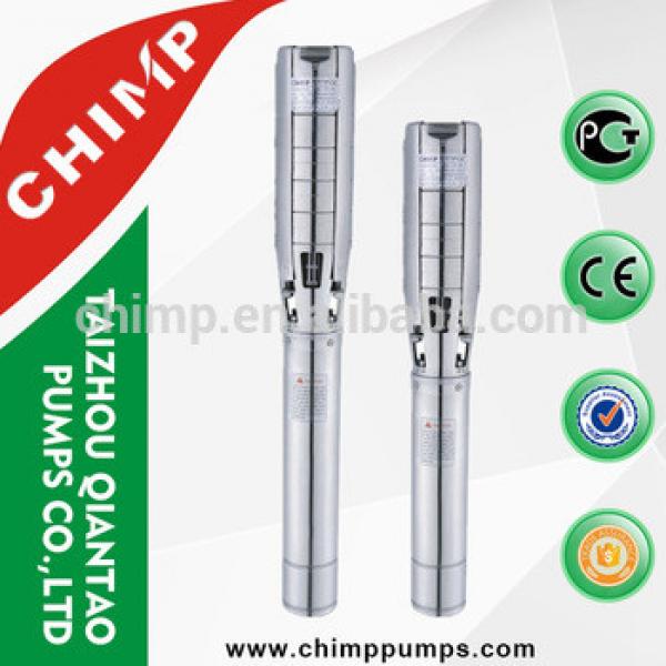 CHIMP 6SP pump with 4&quot; motor series 5.5kW 17m3/h three-phase stainless steel deep well centrifugal submersible water pump #1 image